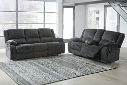                                                  							Draycoll Reclining sofa & love
                                                						 