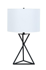                                                  							Drum Table Lamp White And Black, 15...
                                                						 