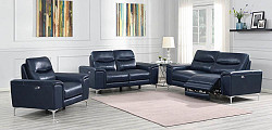 Largo Upholstered Power Sofa Ink Bl...