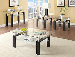 Occasional Contemporary Black/Clear...