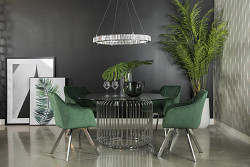                                                  							DINING TABLE BASE Chrome, 35.00"DIA...
                                                						 