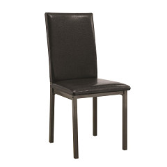                                                  							Garza Black Upholstered Side Chair ...
                                                						 