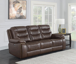                                                  							Power Sofa (Brown)  89.25 X 40.25 X...
                                                						 