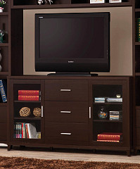 Contemporary Cappuccino TV Console,...