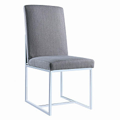                                                  							Dining Chair, Grey, 19.00"W X 22.75...
                                                						 