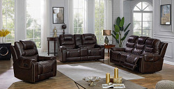Dual Power Sofa, Dark Brown, 87.00 ...