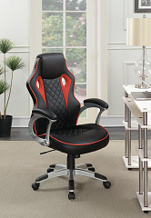                                                  							Contemporary Black/Red-High Back Of...
                                                						 