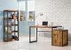 Estrella Industrial Antique Nutmeg Writing Desk, 46.50 X 22.00 X 30.00"H - 2