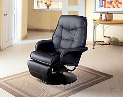 Berri Contemporary Black Swivel Rec...
