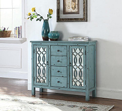                                                  							French Country Antique Blue Accent ...
                                                						 