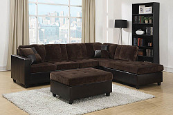 Mallory Casual Dark Chocolate Ottom...