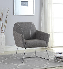                                                  							Upholstered Accent Chair Grey And C...
                                                						 