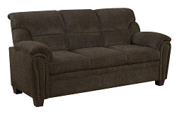                                                  							Clementine Casual Brown Sofa - HOT ...
                                                						 