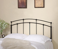 Traditional Black Metal Headboard W...