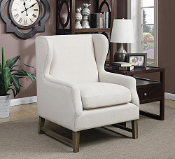                                                  							Traditional Cream Accent Chair, 31....
                                                						 