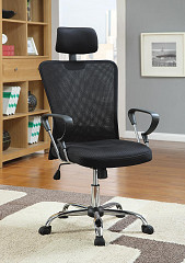                                                 							Casual Black Office Chair With Head...
                                                						 