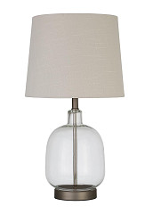                                                  							Transitional Clear Table Lamp, 13.0...
                                                						 