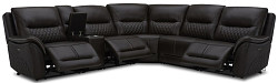                                                  							6 Pc Motion Sectional (Dark Brown)
                                                						 