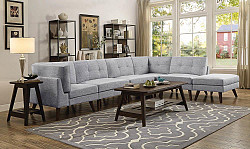 Churchill Modern Grey Armless Chair...