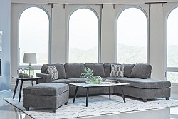                                                  							Sectional, Dark Grey, 107.75 X 83.7...
                                                						 