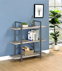                                                  							3-Shelf Bookcase (Grey Driftwood)  ...
                                                						 