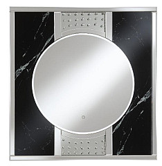                                                  							LED Wall Mirror (Silver/Back) 33.75...
                                                						 