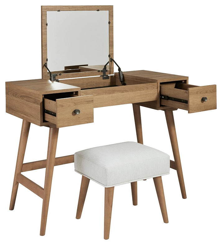 Thadamere Vanity with Stool