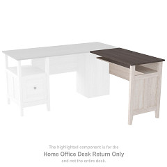                                                  							Dorrinson Home Office Desk Return
                                                						 