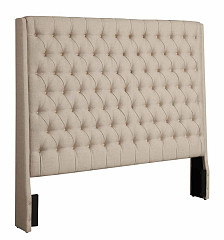                                                  							Camille Cream Upholstered King Head...
                                                						 