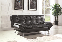                                                  							Dilleston Contemporary Black Sofa B...
                                                						 