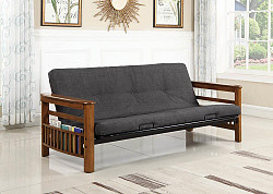 Traditional Warm Brown Futon Frame,...