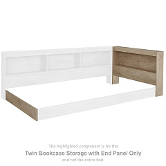                                                  							Oliah Twin Bookcase Storage with En...
                                                						 