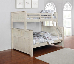                                                  							Twin/Full Bunk Bed (Antique White),...
                                                						 