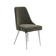                                                  							Dining Chair (Grey Loden/Chrome) (P...
                                                						 