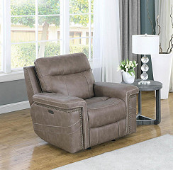                                                  							Dual Power Glider Recliner , Taupe,...
                                                						 