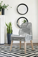                                                  							Grey and Natural Mango Side Chair (...
                                                						 