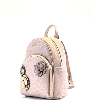Michael Kors Abbey Ballet Pink Floral Backpack