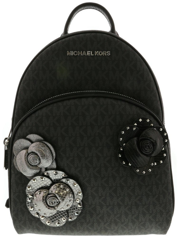 Michael Kors Abbey Black Floral Backpack