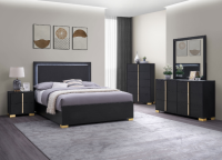 Marceline Gold Trim Bedroom Set
