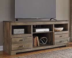                                                  							Trinell LG TV Stand w/Fireplace Opt...
                                                						 