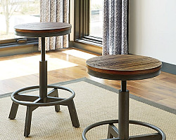                                                  							Torjin Swivel Stool (2/CN)
                                                						 