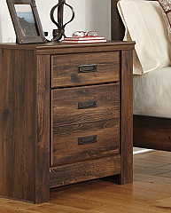                                                  							Quinden Two Drawer Night Stand
                                                						 