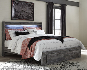 Baystorm Queen Panel Bed with 2 Storage Drawers