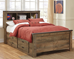                                                  							Trinell Twin Panel Bed with 2 Stora...
                                                						 