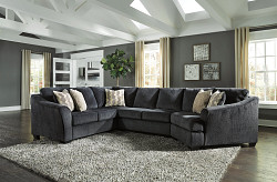                                                  							Eltmann 3-Piece Sectional with Cudd...
                                                						 