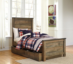                                                  							Trinell Twin Panel Bed with 1 Large...
                                                						 