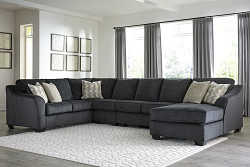                                                 							Eltmann 4-Piece Sectional with Chai...
                                                						 
