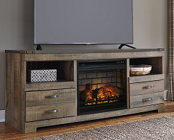                                                  							Trinell 63" TV Stand with Electric ...
                                                						 