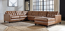                                                  							Baskove 4-Piece Sectional with Chai...
                                                						 