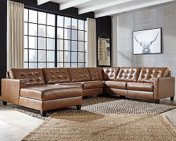                                                  							Baskove 4-Piece Sectional with Chai...
                                                						 